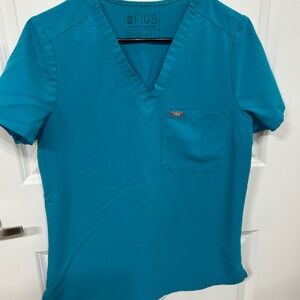 Small Figs Catarina Scrub Top in Teal